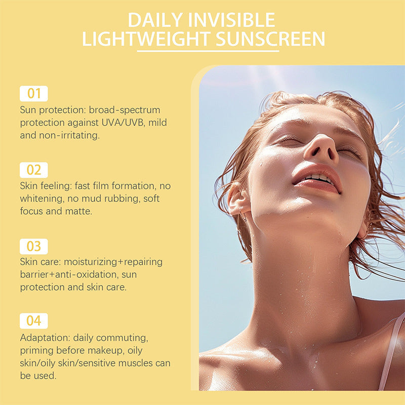✨Summer Special: 50% Off✨Daily Invisible Lightweight Sunscreen SPF 40