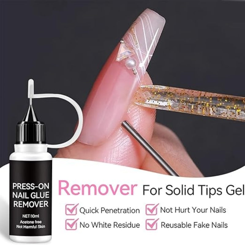 Acetone-Free Press-On Nail Glue Remover