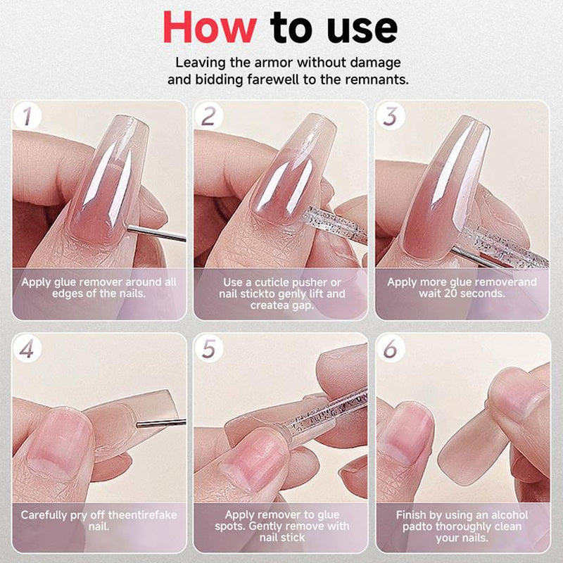 Acetone-Free Press-On Nail Glue Remover