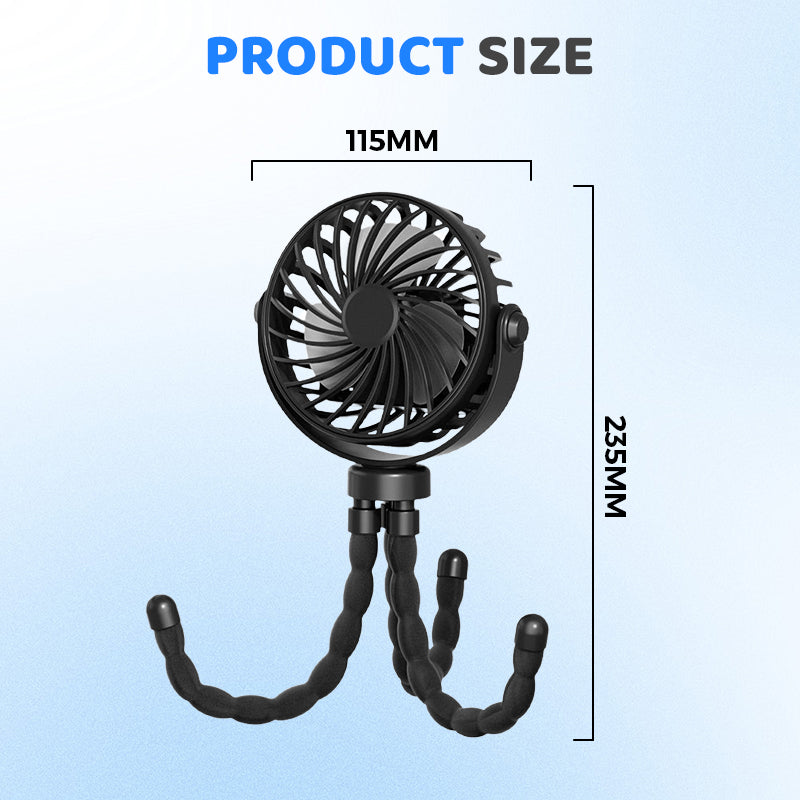 ☀️🌡️BUY 2 GET 1 FREE🌬️Mini Handheld Multi-Function Octopus Fan