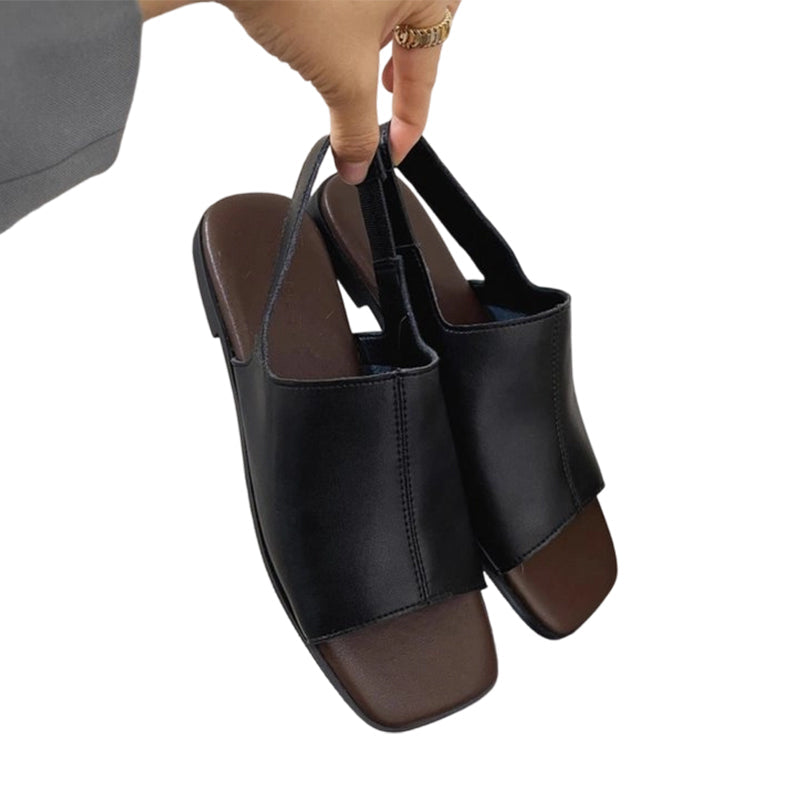 👡 50% OFF NOW ! 💐 Women's Retro Square Toe Slingback Sandals – Stylish Retro Look, Comfort Fit & Trendy Daily Footwear ✨