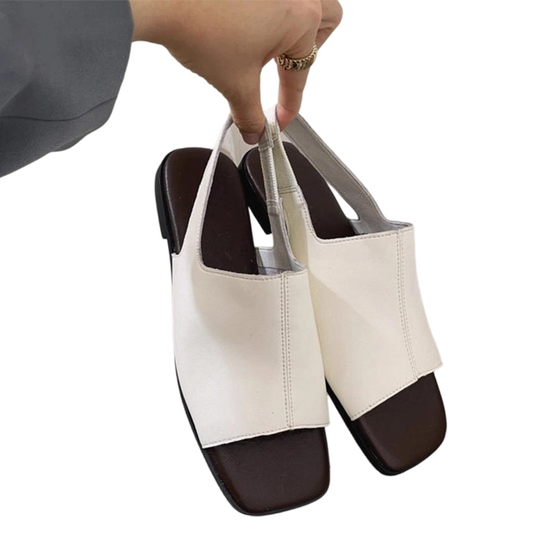 👡 50% OFF NOW ! 💐 Women's Retro Square Toe Slingback Sandals – Stylish Retro Look, Comfort Fit & Trendy Daily Footwear ✨