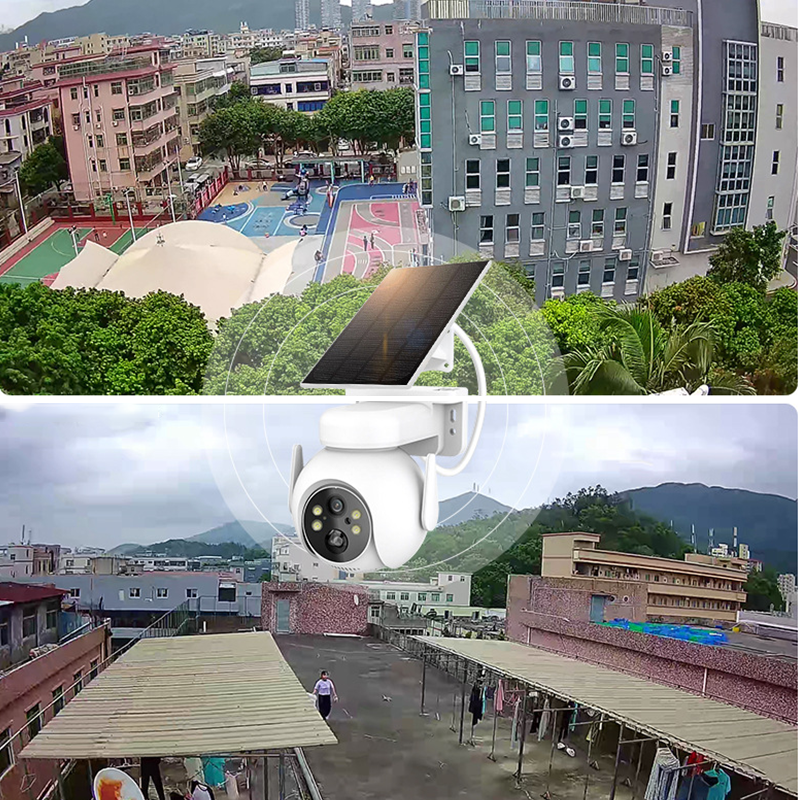 Solar Waterproof Night Vision Security Camera