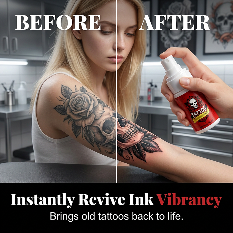 💥Summer special: £7.99 per bottle💉 Tattoo aftercare spray – hydrates, revives ink vibrancy. 50% OFF! 🎨✨