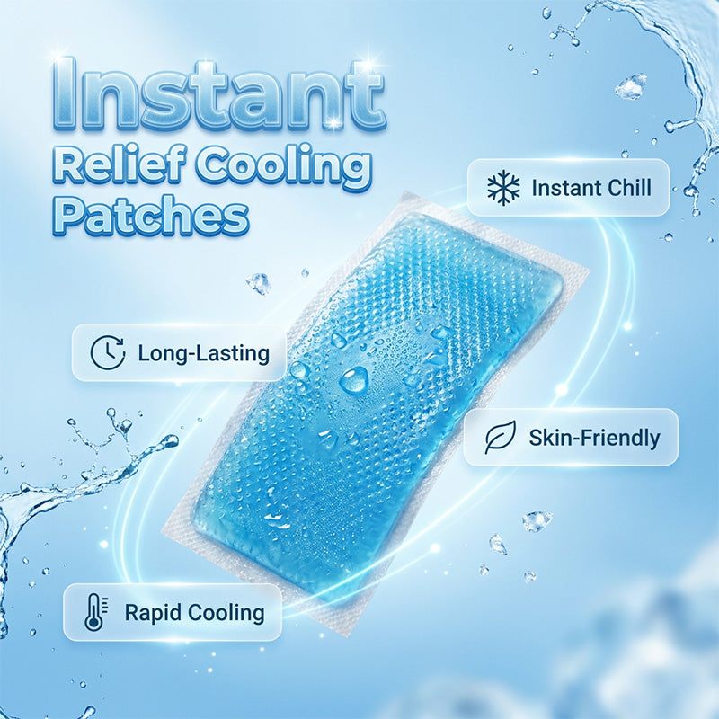 🥳2026 HOT SALE🥳💞50K+ SOLD!☀️🧊 50% OFF! Instant Cooling Ice Patches – Chill in seconds, stay cool for hours. 4‑layer gel tech, sweat‑proof & skin‑friendly. Beat the heat with ease! 😎✨