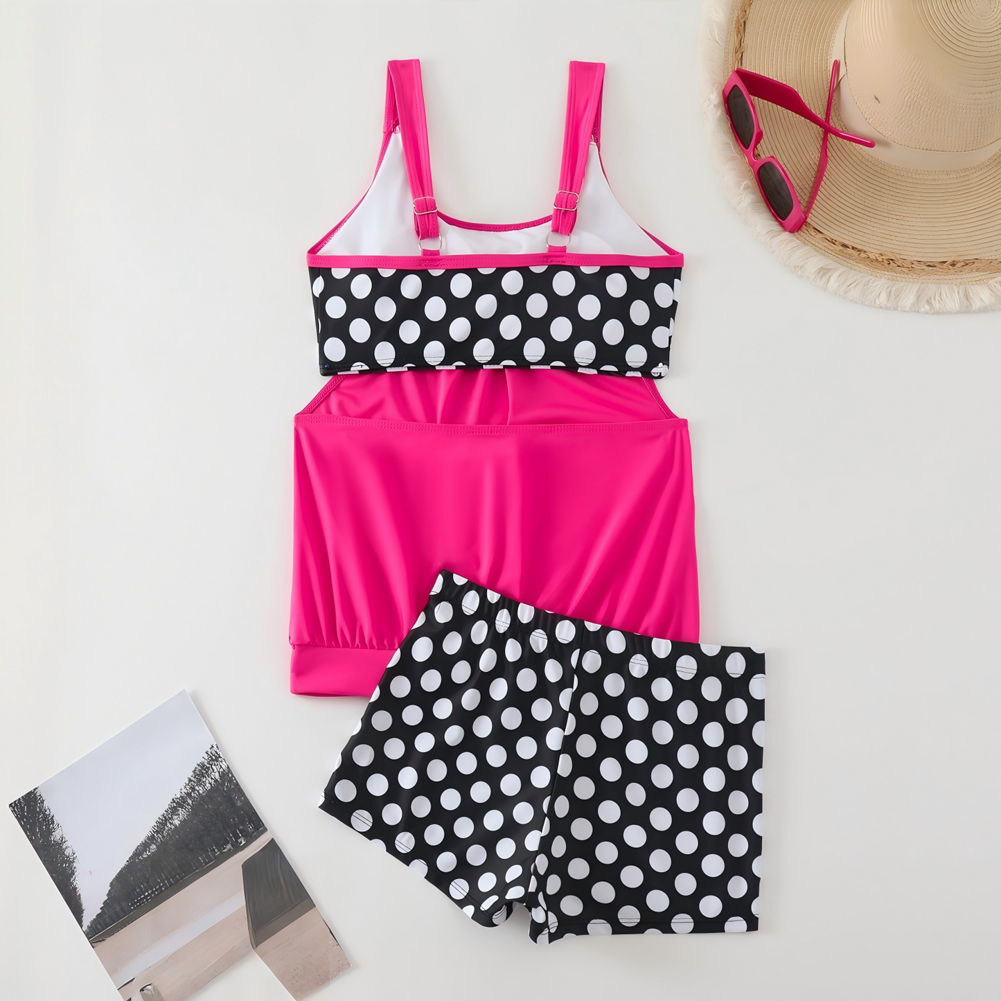 👙 50% OFF NOW ! 💐 Women's Polka Dot Two Piece Swimsuit – Cute Dot Pattern, Comfort Fit & Stylish Beach Wear ☀️