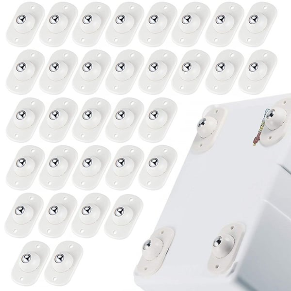 🛋️50% OFF NOW! Universal Stainless Steel Ball Caster Wheels‑Self‑Adhesive Mini Furniture Moving Casters, 360‑Degree Rotation Sticky Roller for Storage Boxes, Nightstands, Trash Cans & Flower Pots