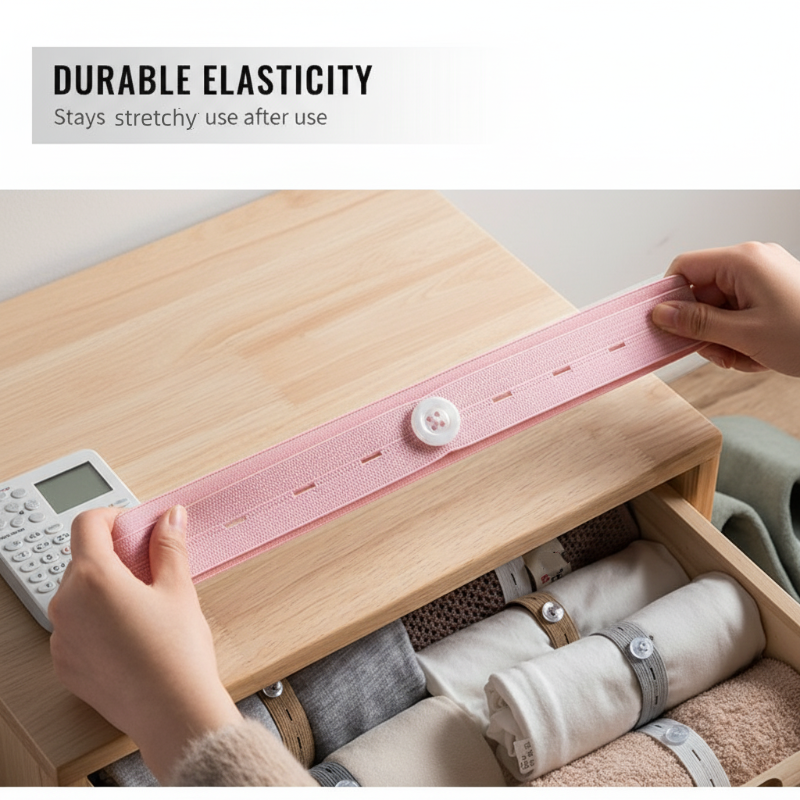 🔥 50% OFF · Adjustable Elastic Clothing Organization Bands ✨