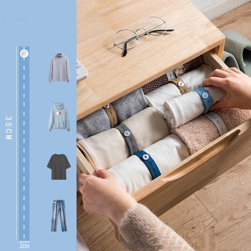 🔥 50% OFF · Adjustable Elastic Clothing Organization Bands ✨