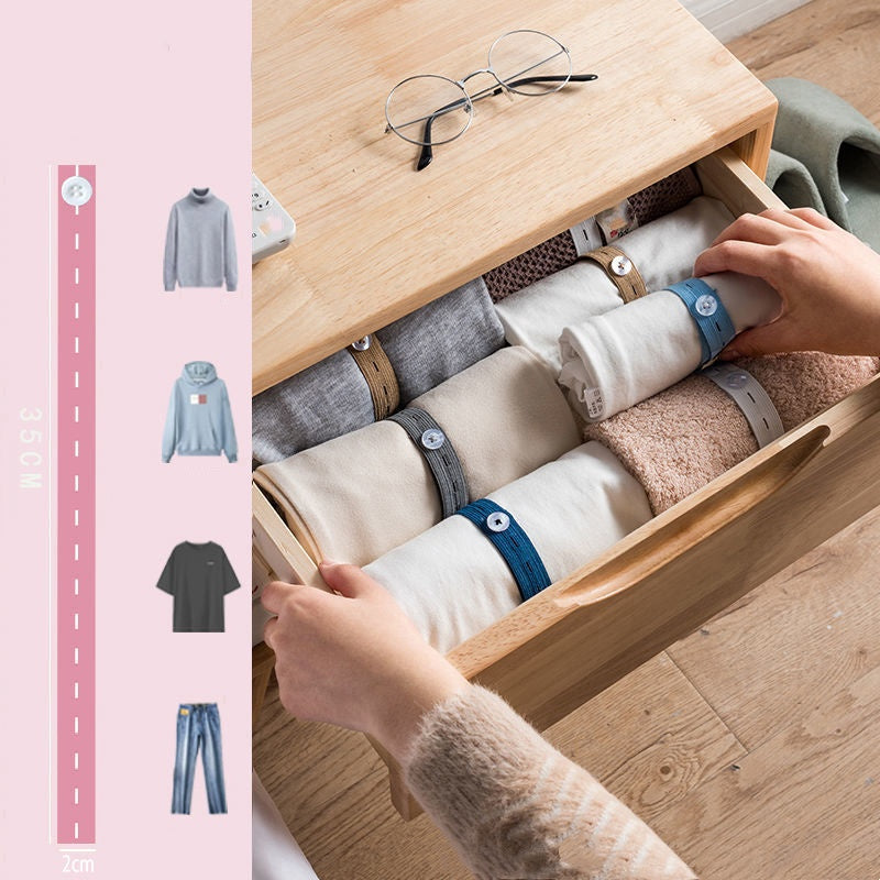 🔥 50% OFF · Adjustable Elastic Clothing Organization Bands ✨