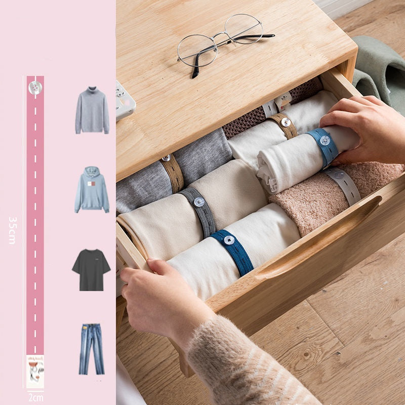 🔥 50% OFF · Adjustable Elastic Clothing Organization Bands ✨
