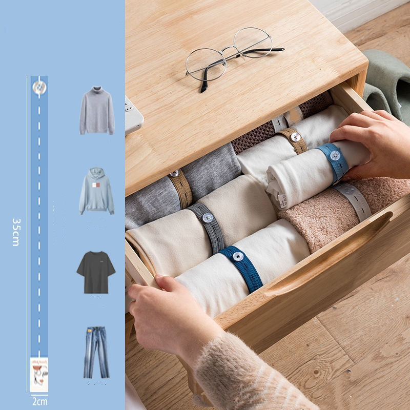 🔥 50% OFF · Adjustable Elastic Clothing Organization Bands ✨