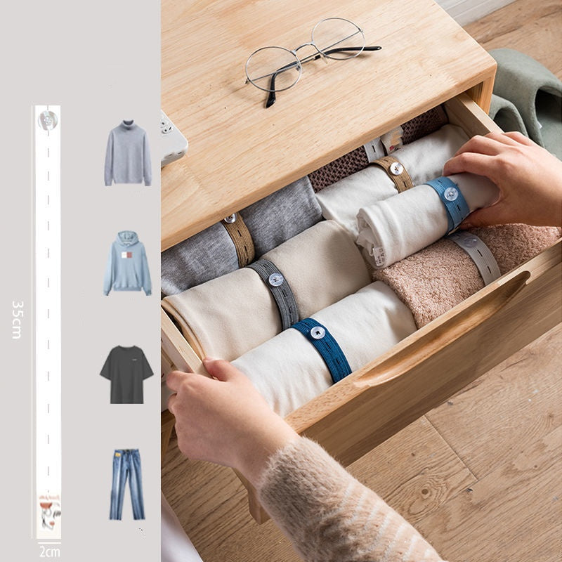 🔥 50% OFF · Adjustable Elastic Clothing Organization Bands ✨