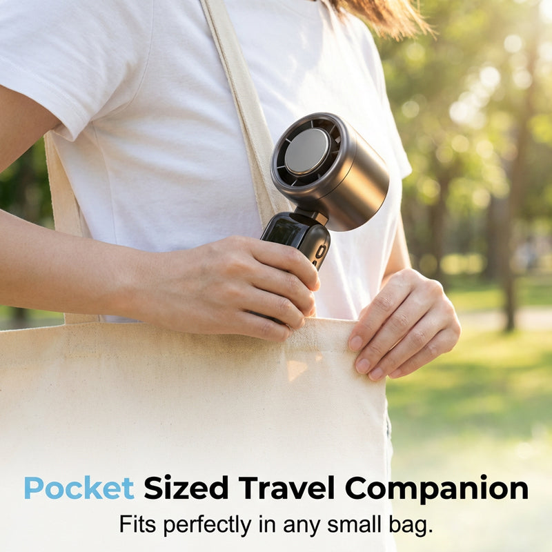 Portable High-Speed Handheld Fan with Ice Cooler