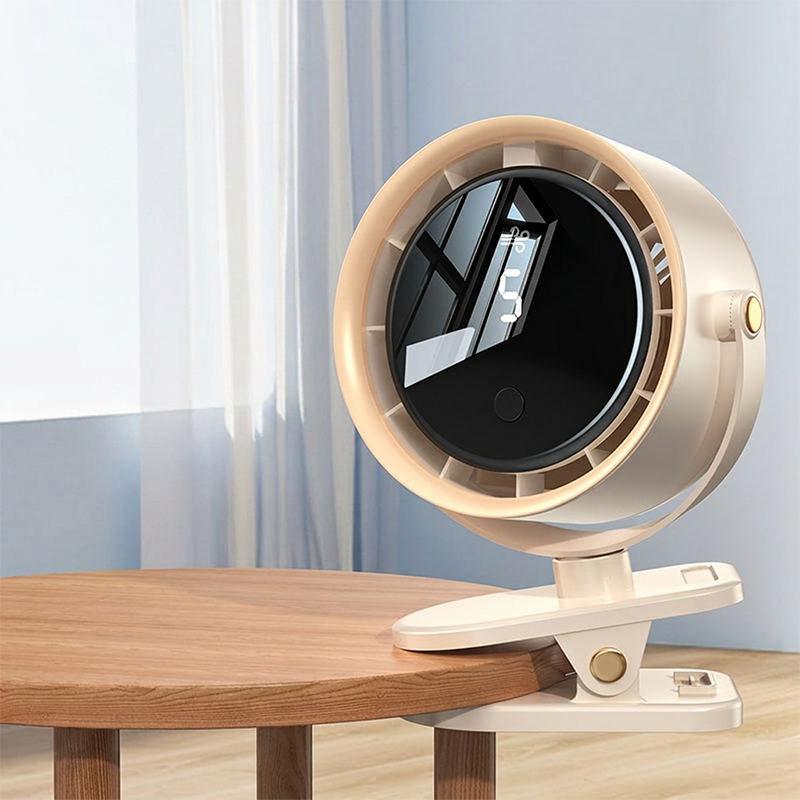 All-Day Cordless Clip-On Fan with 5 Speeds & Night Light