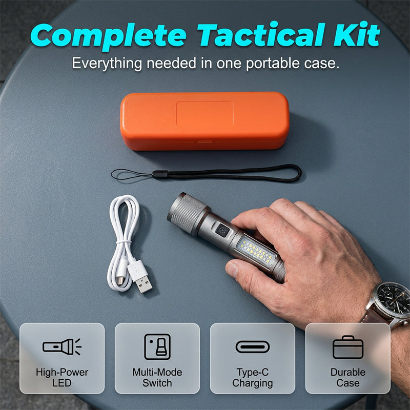 Multifunctional Zoomable LED Flashlight