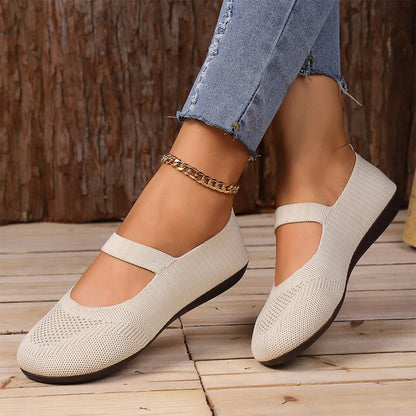 🥳2026 HOT SALE🥳💞50K+ SOLD!👟🌬️ 50% OFF! Breathable Knit Flats – Soft as clouds, anti‑slip sole. Walk for hours, feet stay cool & fresh. Your new favourite! 🌸✨