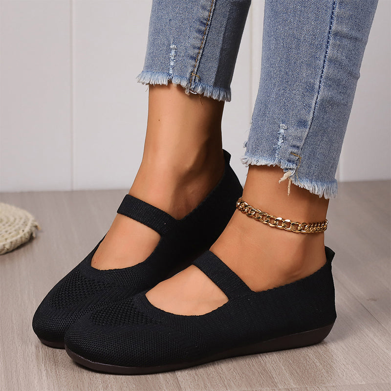 🥳2026 HOT SALE🥳💞50K+ SOLD!👟🌬️ 50% OFF! Breathable Knit Flats – Soft as clouds, anti‑slip sole. Walk for hours, feet stay cool & fresh. Your new favourite! 🌸✨