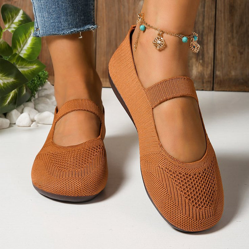 🥳2026 HOT SALE🥳💞50K+ SOLD!👟🌬️ 50% OFF! Breathable Knit Flats – Soft as clouds, anti‑slip sole. Walk for hours, feet stay cool & fresh. Your new favourite! 🌸✨