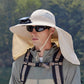 Breathable Fisherman Hat with Solar Fan