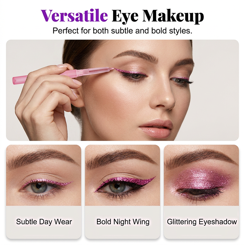 ⚡Buy 1 Get 2 Free⚡Colorful Smudge-Proof Glitter Eyeliner Pencil