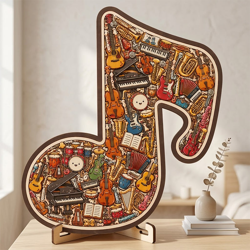 ⏳Limited-time 50% off⏰Wooden Musical Note Jigsaw Puzzle🎶🧩