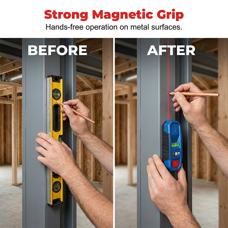 3-in-1 Magnetic Laser Level & Stud Finder