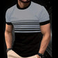 Men's Modern Graphic Print Crew Neck T-Shirt