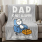 Soft Plush Throw Blanket for Dad