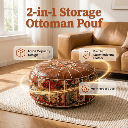💥Multifunctional Storage Ottoman Pouf