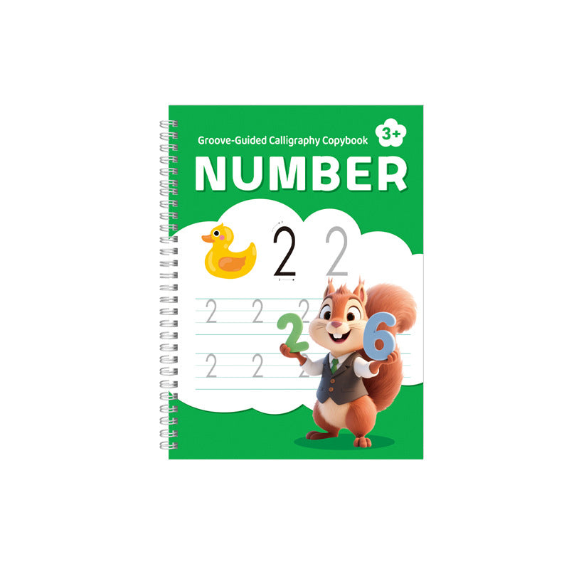 Reusable Groove Calligraphy Copybook for Kids