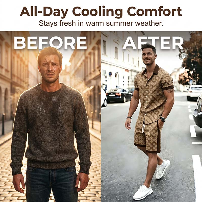 🎁2026 New Arrivals 50% OFF💥Men's Printed 2-Piece Summer Set