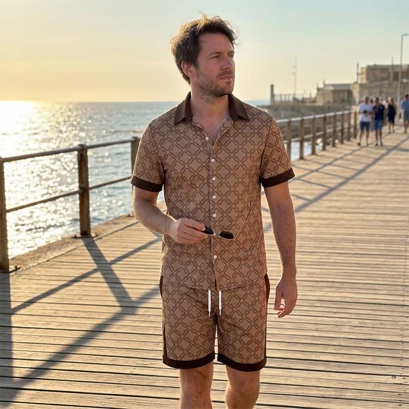 🎁2026 New Arrivals 50% OFF💥Men's Printed 2-Piece Summer Set