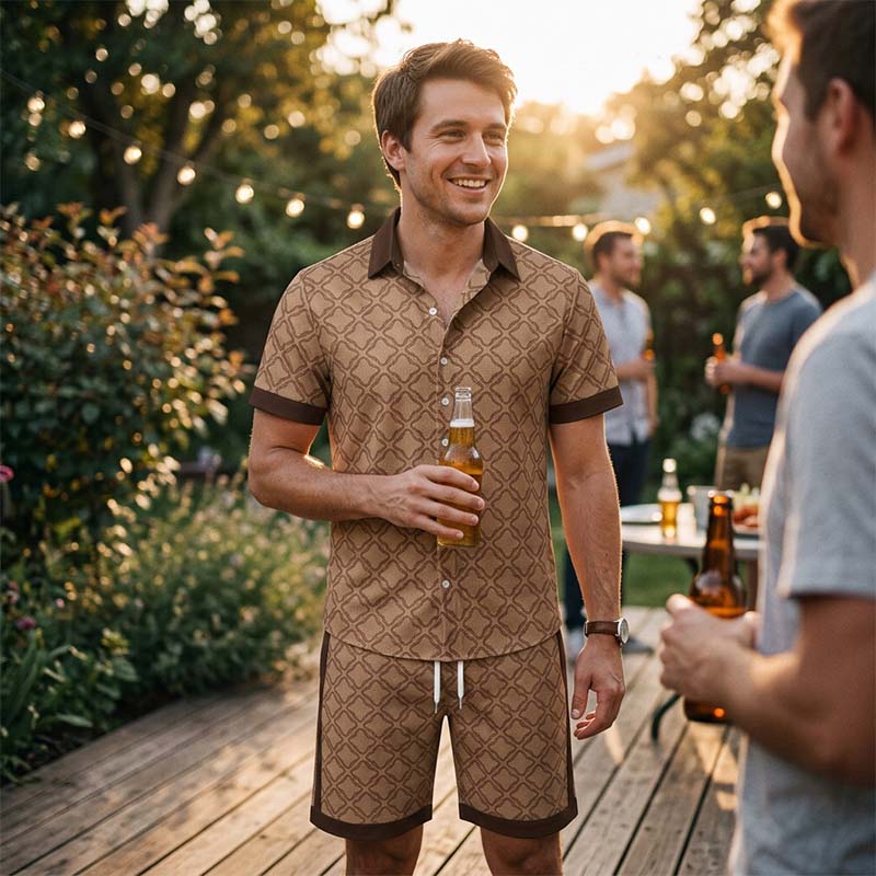 🎁2026 New Arrivals 50% OFF💥Men's Printed 2-Piece Summer Set
