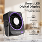 Portable Desk & Wall Fan with LED Display