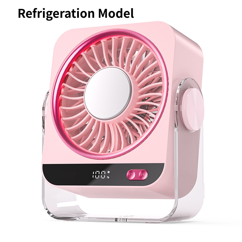 Portable Desk & Wall Fan with LED Display