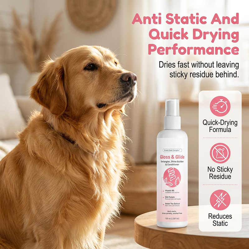 🐶🐱 3-in-1 Waterless Pet Spray – No-Rinse Deep Clean, Detangler & Coat Conditioner for Dogs and Cats