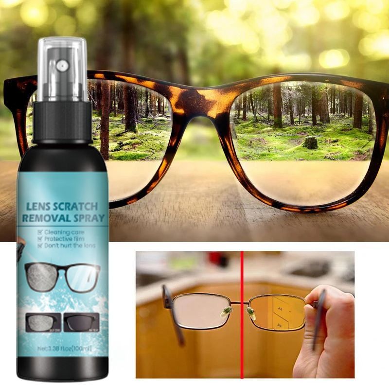 👓50% OFF NOW ! ✨Lens Scratch Repair Spray – Effortlessly buff out fine scratches, restore lens clarity, suitable for glasses, camera lenses & car lights, easy DIY operation🔍