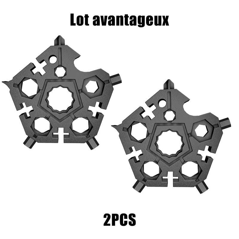 23-in-1 snowflake-shaped multi-tool