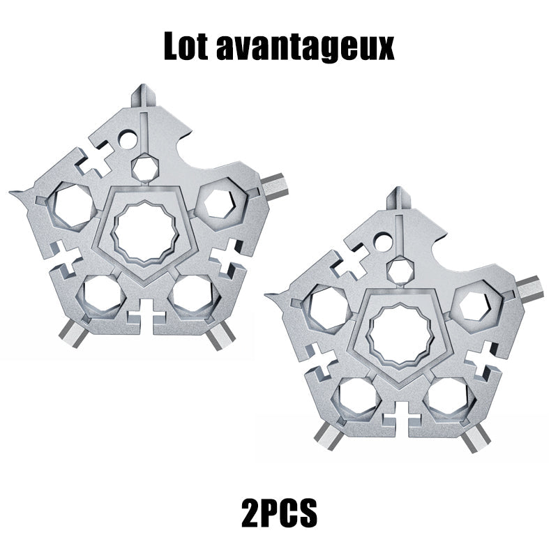 23-in-1 snowflake-shaped multi-tool