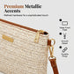 👜 LIMITED-TIME 50% OFF! 💥 Women's Woven Straw Shoulder Clutch Bag – Lightweight, Versatile, Metallic Accents ✨