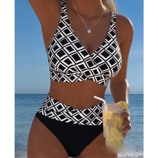 👙🌸🌟 LIMITED-TIME 50% OFF! Women’s High Waist Two-Piece Bikini Set – Retro High-Cut Bottom, Tummy Control, Removable Pads – Flattering & Comfortable for Poolside or Beach Days 🌊☀️