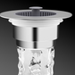 Pop-Up Sink Drain Stopper with Strainer