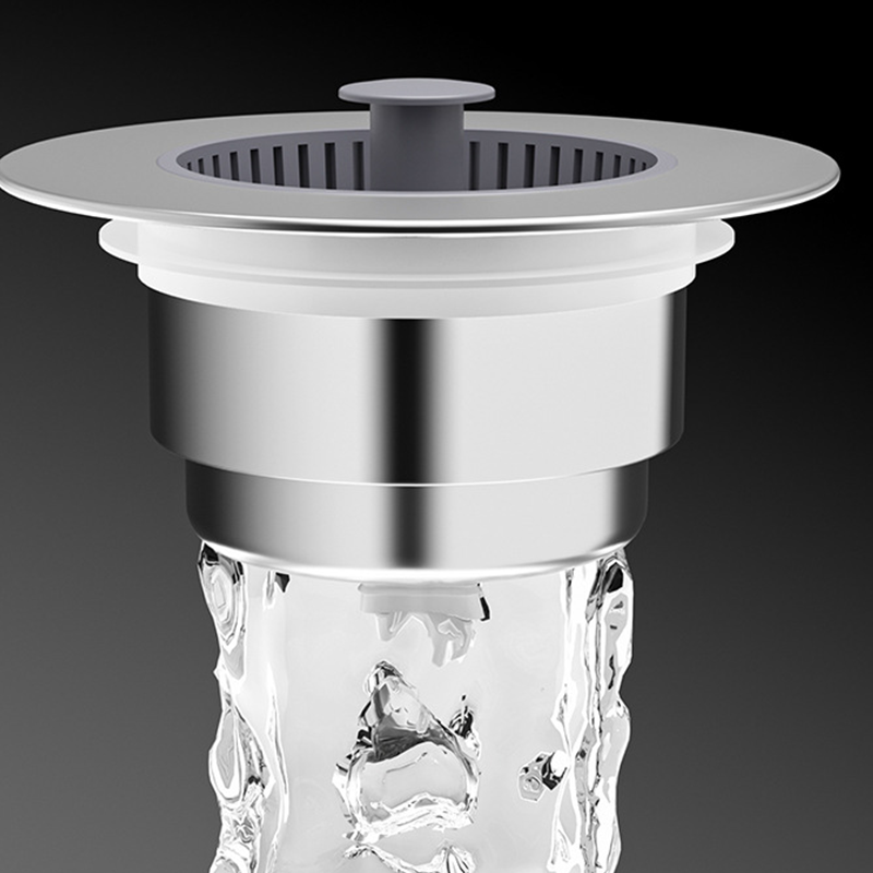 Pop-Up Sink Drain Stopper with Strainer
