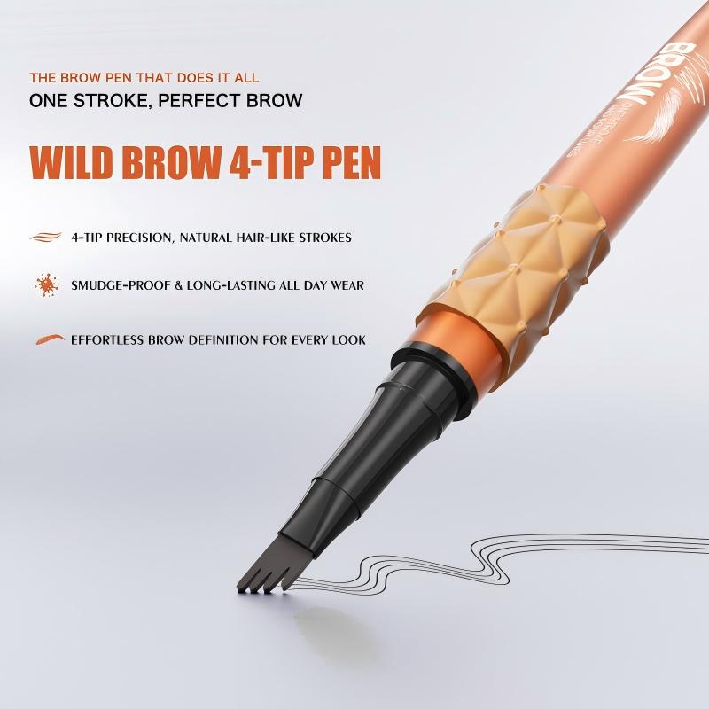 Waterproof Four-Fork Liquid Eyebrow Pencil