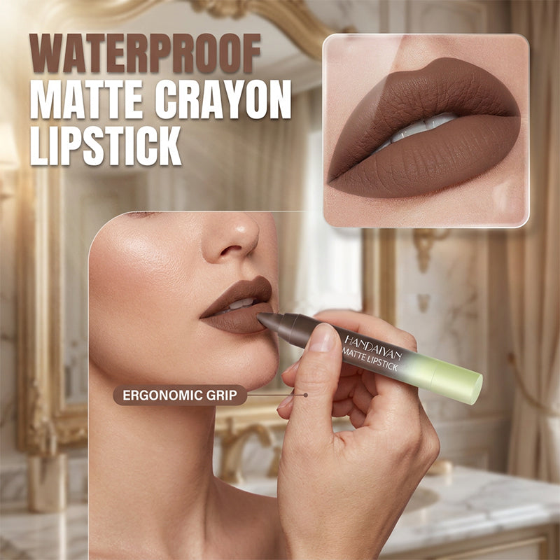 🎀LAST DAY SALE: ONLY ￡7.99!!🎁✨Waterproof Matte Crayon Lipstick