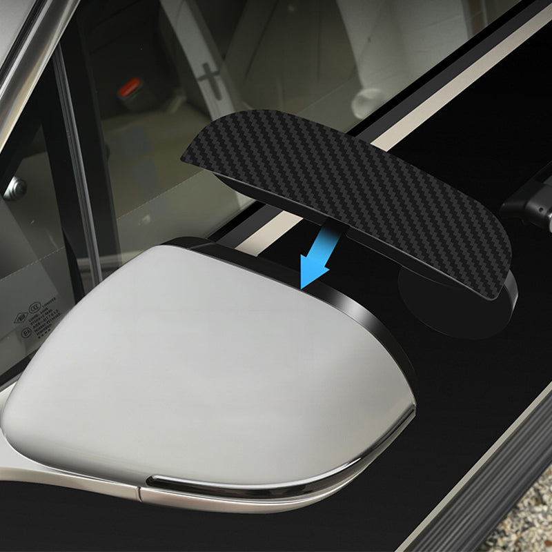 Adjustable Blind Spot Mirrors with Rain Visor