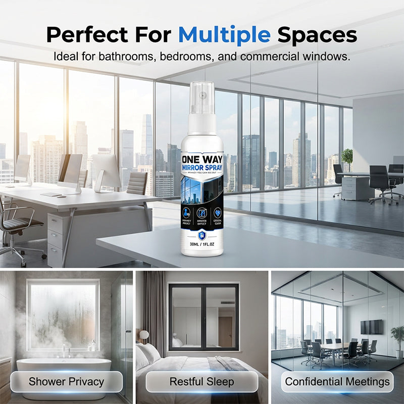 One-Way Mirror Effect Glass Coating Spray