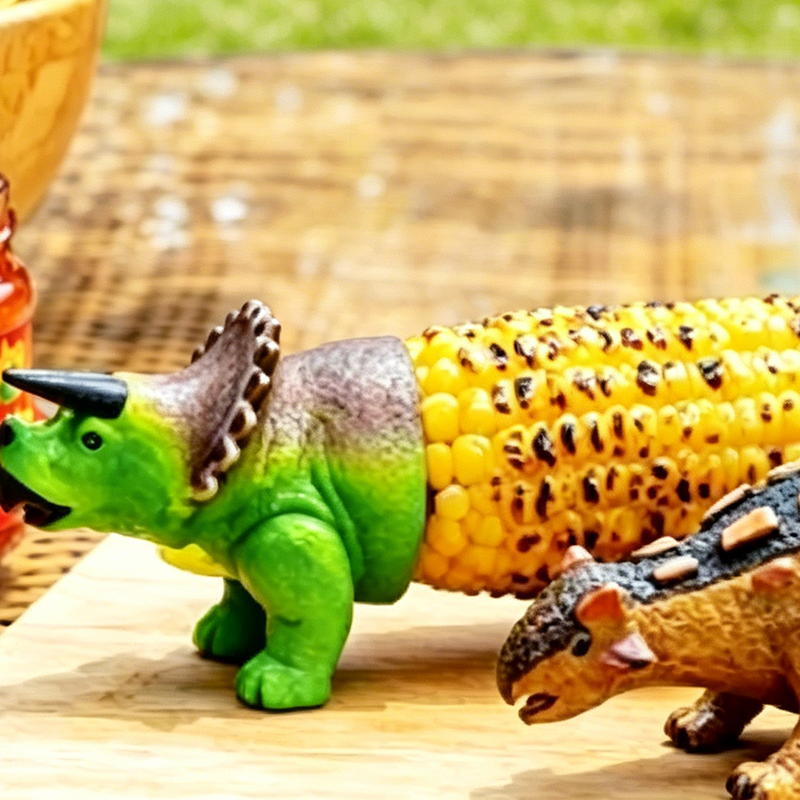 Creative Dinosaur Shaped Corn Cob Holders