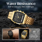⏱️ Vintage-Style Square Watch with Multifunction Display — Classic Retro Design, Modern Features